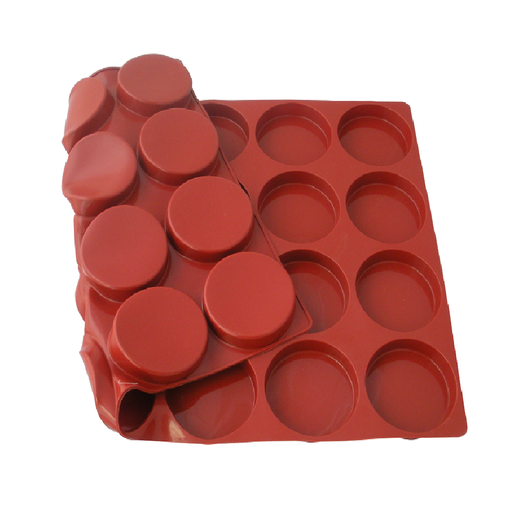 SILIKONEMÅTTE 40x60 RUND 24stk ø90mm 