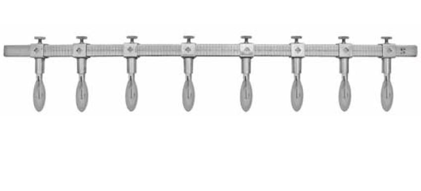 PASTRY CUTTER ADJUSTABLE PLAIN ø55mm 8-row