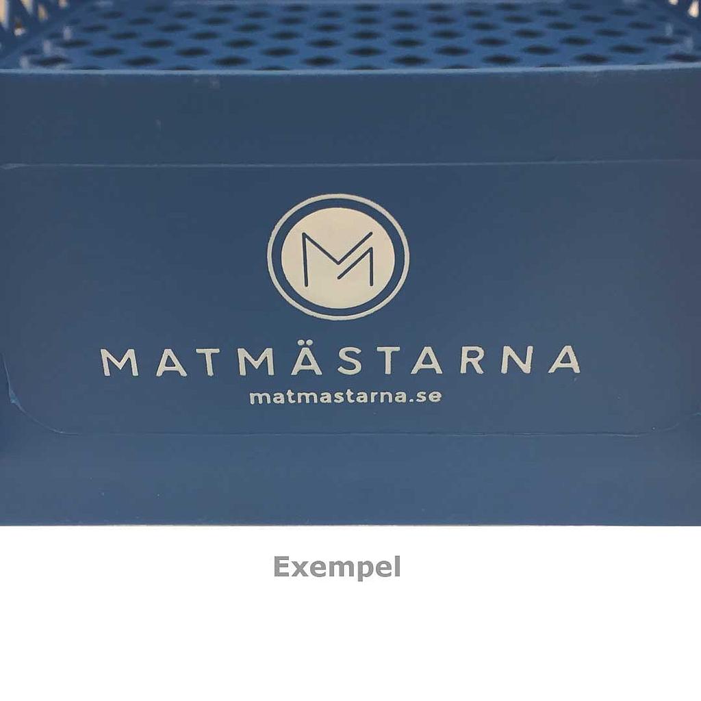 VARMPRÄGLING BRÖDBACK 2 sidor VIT (minsta antal 50st)