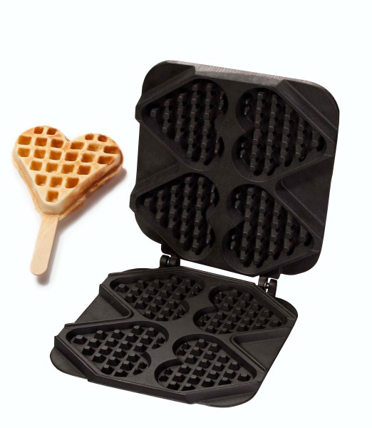 BAKING PLATE IRON HEART-ON-STICK 4 waffles 'Thermocook'