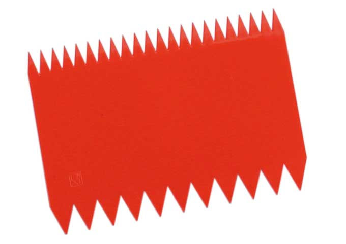 SKRAPA TANDAD 110mm 1 sida små tänder 1 sida stora tänder