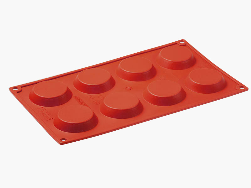 SILICONE MOULD GN1/3 ROUND FLORENTIN 8pcs ø60mm