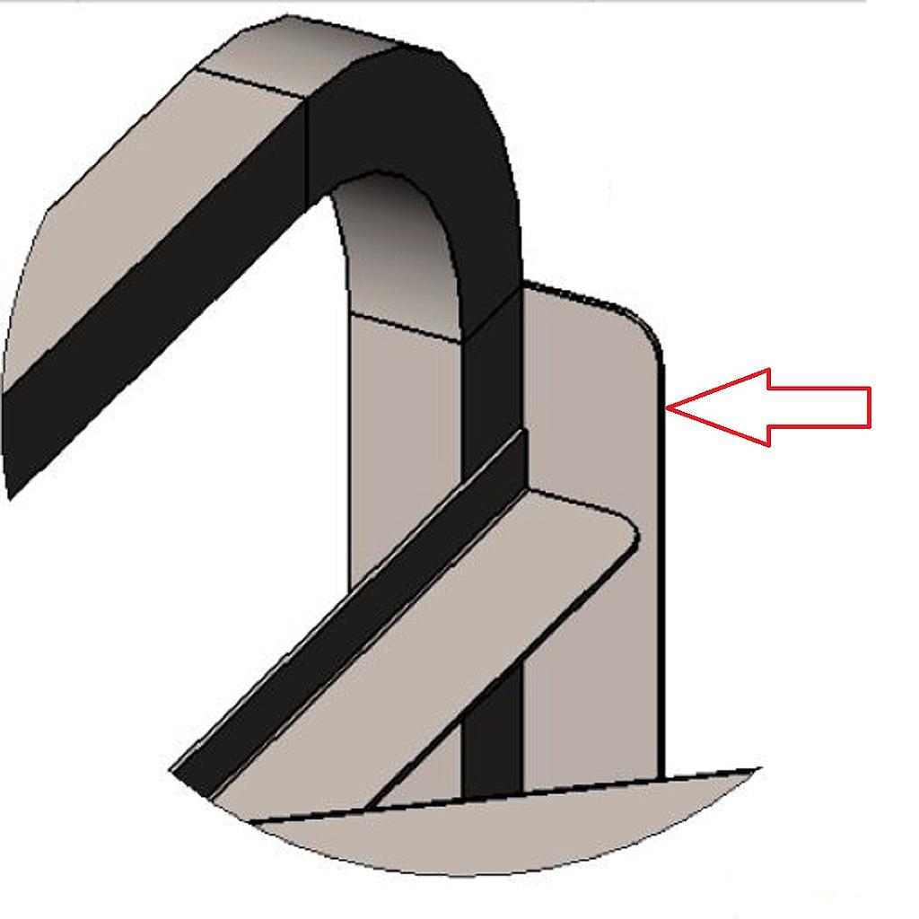 GEJDERSTOPP till STICK 1670mm CHASSIN