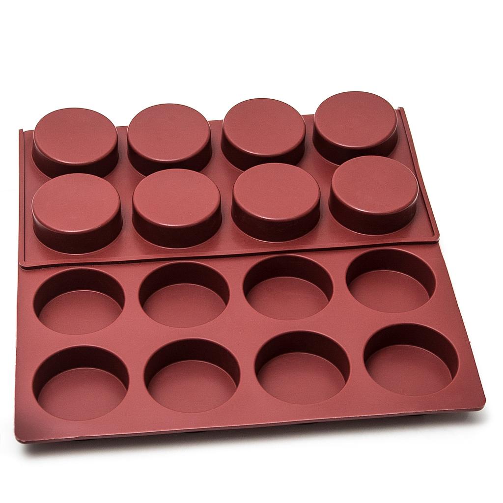 SILIKONMATTE 40x60 MUFFIN 24stk ø67mm 