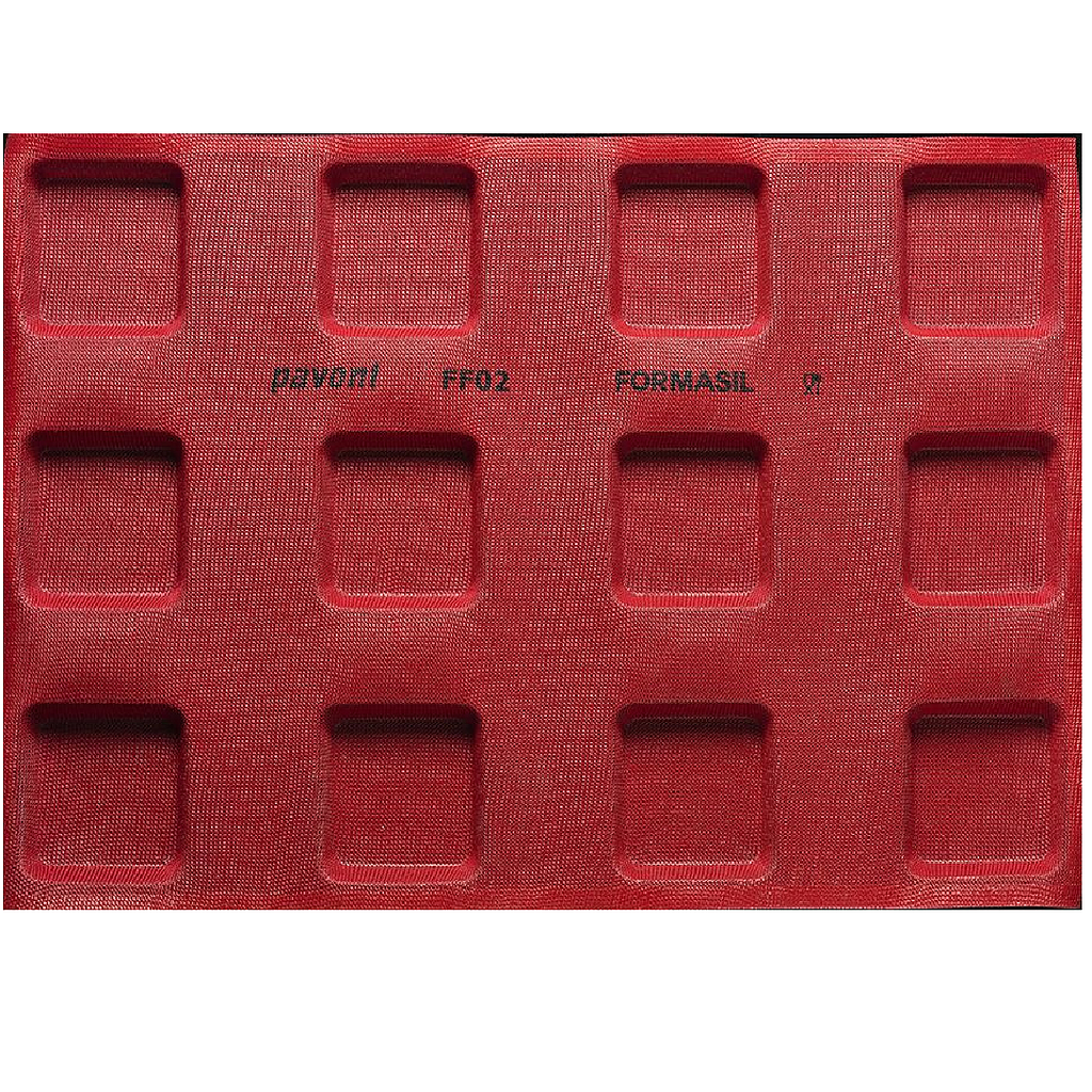 SILICONE MAT 40x60 SQUARE 12pcs 120mm