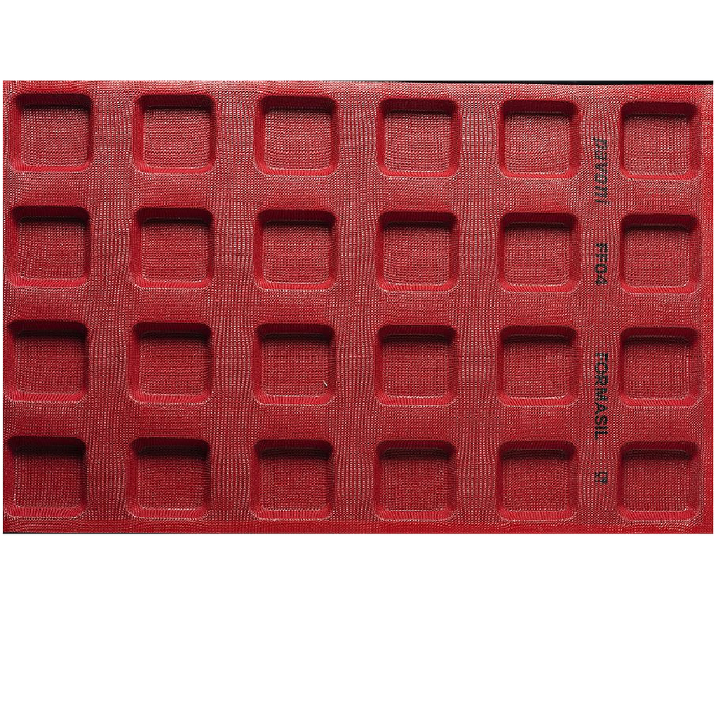 SILIKONMATTE 40x60 FIRKANTET 24st 65mm