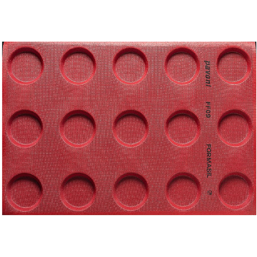 SILIKONMATTA 40x60 RUND 15st ø80mm