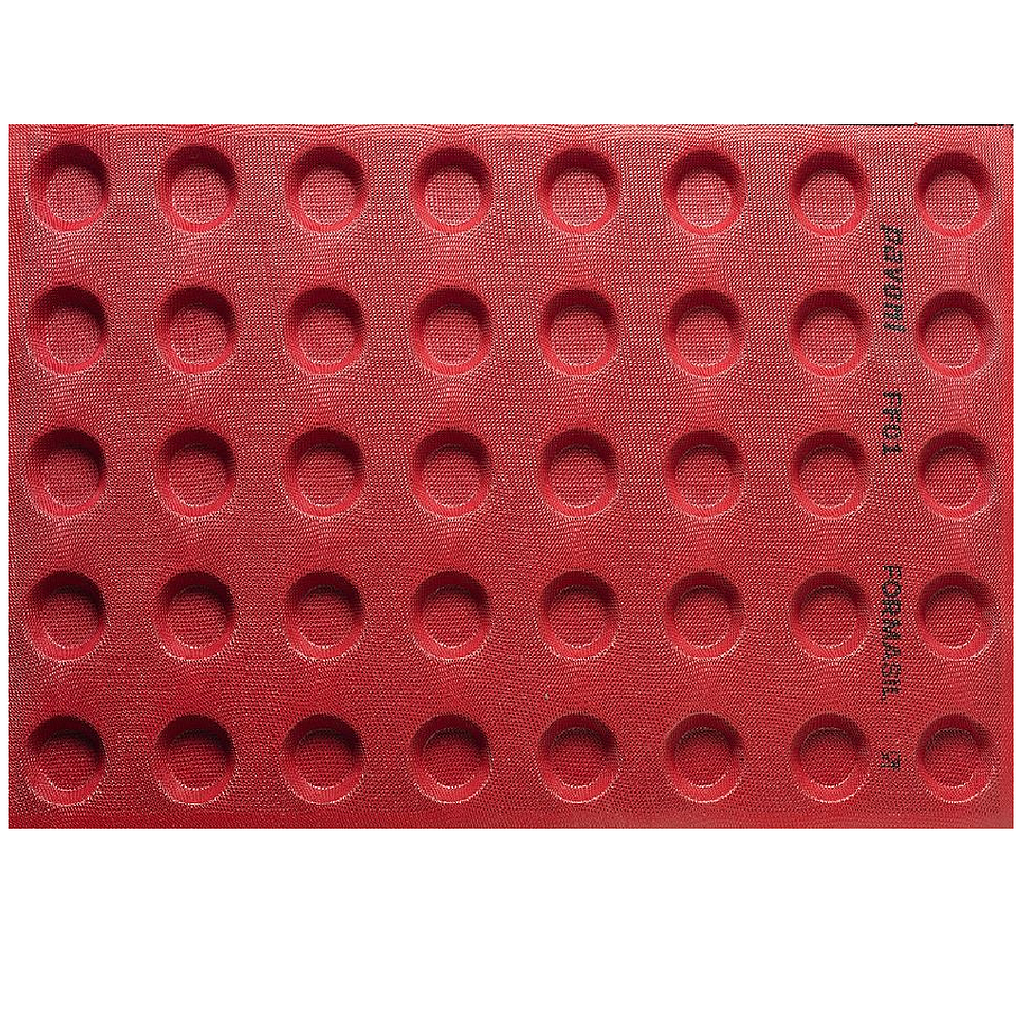 SILICONE MAT 40x60 ROUND 40pcs ø48mm
