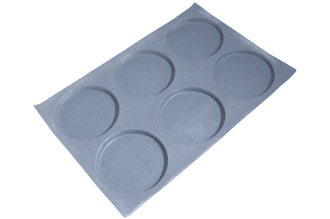 SILIKONMATTE 40x60 RUND 6stk ø147mm 