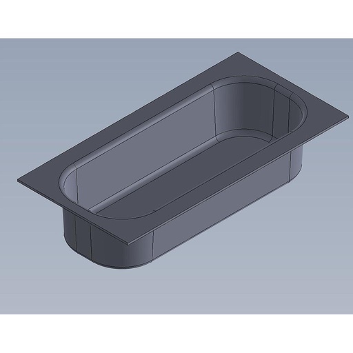 SINGLE TIN PAN 0,2L 130mm Deep drawn HOT DOG BUN
