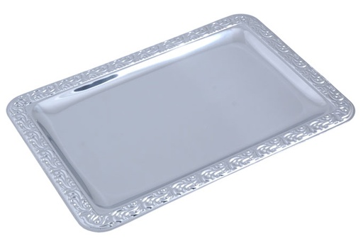 [LA-9155] SERVING PLATE 500x360mm PATTERNED EDGE