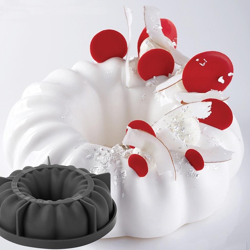 [PI-KE018S] SILICONE MOULD QUEEN ø180mm Pavoni 3D