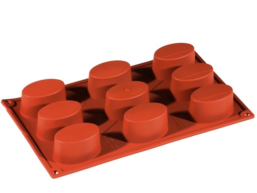 [PI-FR041] SILICONE MOULD GN1/3 OVAL 9pcs 65mm