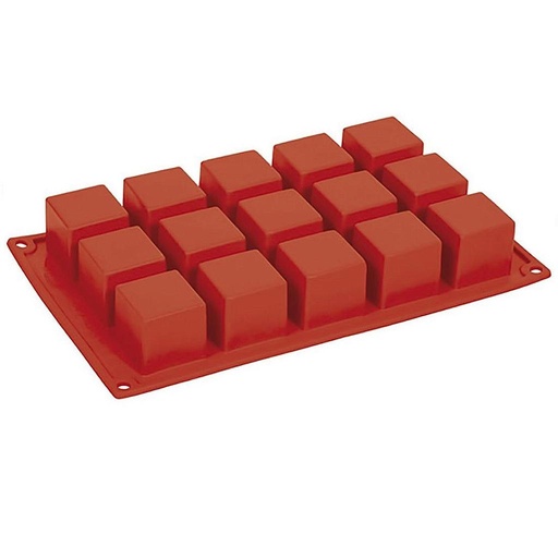 [PI-FR103] SILICONE MOULD GN1/3 SQUARE 15pcs 40mm