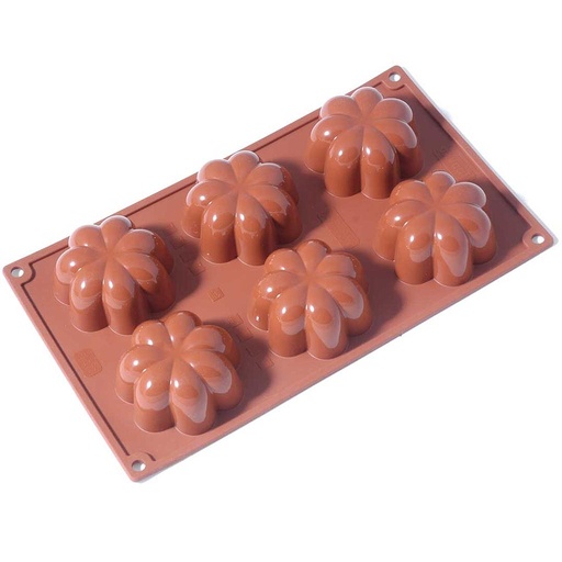[PI-FR077] SILICONE MOULD GN1/3 CHARLOTTE 6pcs ø78mm