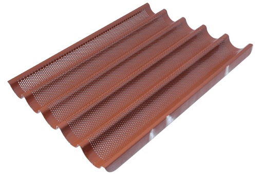 [BTRX-5058-re] FLUTED TRAY 47x63 5 BAGUETTE RilonElast