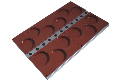 [FORX-14741] TEMPLATE TRAY 40x60 for 4x SILICONE MOULD  ’PI-FR023’