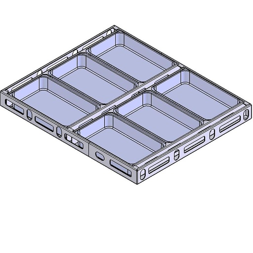 [DDRX-14579] FORMSET 50x60 6x1,7L DD-typ 250mm FOCACCIA