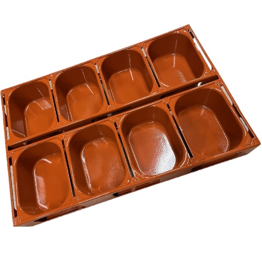 [DDRX-14683-re] TIN SET 40x60 8x1,4L DD-type 175mm FARMHOUSE 400g RilonElast 