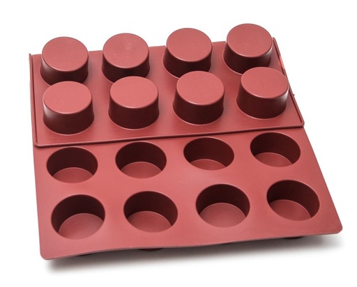 [MA-000167] SILICONE MAT 40x60 ROUND 24st ø69mm  