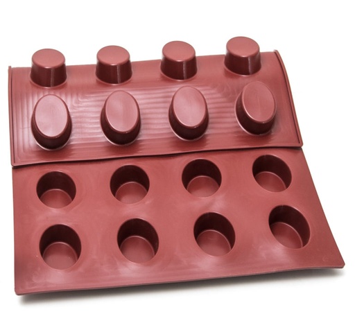 [MA-004884] SILICONE MAT 40x60 OVAL 24st 70mm  