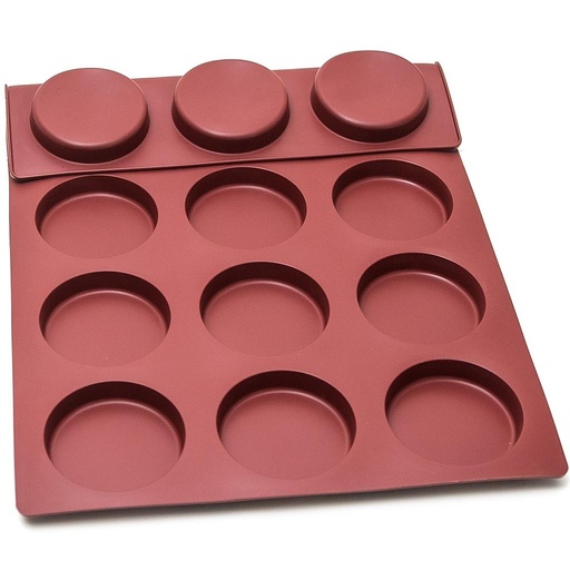 [MA-011309] SILIKONMATTA 40x60 RUND 15st ø100mm  