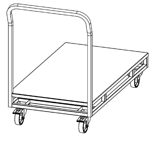 [TTRX-2022-02-012] FLAT BED TROLLEY 110x60 
