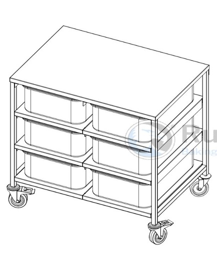 [TARX-ZTW630] INGREDIENSSTATION med Plastbingar 6x30L 