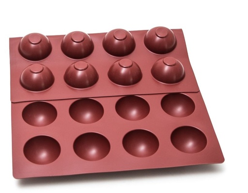 [MA-010759] SILICONE MAT 40x60 HALF SPHERE 24st ø70mm  